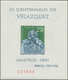 Spanien: 1961, VELAZQUEZ Set Of Four Miniature Sheets In A Lot With About 250 Complete Sets, Mint Ne - Oblitérés