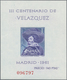 Spanien: 1961, VELAZQUEZ Set Of Four Miniature Sheets In A Lot With About 250 Complete Sets, Mint Ne - Oblitérés