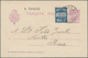 Spanien - Zwangszuschlagsmarken Für Barcelona: 1929/1930, Group Of 6 Used Postal Stationery Cards, E - Impuestos De Guerra