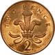 Monnaie, Grande-Bretagne, Elizabeth II, 2 Pence, 2000, TB+, Copper Plated Steel - 2 Pence & 2 New Pence