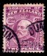 New Zealand 1909 King Edward VII 2d Mauve Used  SG 388 - See Notes - Gebraucht