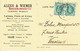 Carte Postale Publicitaire TAMINES 1926 - Entête ALEXIS & WIEMER SA Laines, Poils Et Crins à TAMINES - Sambreville