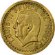 Monnaie, Monaco, Louis II, 2 Francs, 1943, Poissy, TTB, Bronze-Aluminium - 1922-1949 Louis II