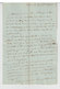 Sur Lettre Marque Postale. CAD Nisme 1835 Et Sauve. Oblitération PP. Avec Lettre. (690) - 1801-1848: Précurseurs XIX