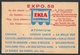 AK Vandenheuvel, Ausstellung 1958 "Ekla", Brauerei-Werbung Für Das "Vedette-Bier" - Expositions