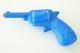 Vintage TOY GUN : PLASTIC REVOLVER BLUE - L=15cm - 1950s - Keywords : Cap - Cork Gun - Rifle - Revolver - Pistol - - Decorative Weapons