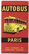 PARIS  R.A.T.P. Plan Autobus Réseau Urbain  1964 - Europe