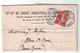 1909 - PERFORATION CIC Du CREDIT INDUSTRIEL ET COMMERCIAL Sur LETTRE AFFRANCHIE SEMEUSE 10c ROUGE CAD PARIS PROVENCE - Other & Unclassified