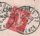 1909 - PERFORATION CIC Du CREDIT INDUSTRIEL ET COMMERCIAL Sur LETTRE AFFRANCHIE SEMEUSE 10c ROUGE CAD PARIS PROVENCE - Other & Unclassified