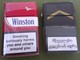 GEORGIA GRUZIA Lot Of 2 EMPTY CIGARETTES BOXES PACKS MARLBORO WINSTON - Empty Cigarettes Boxes