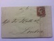 GB - VICTORIA 1d Red Imperf Entire 1844 - Hull To London - Maltese Cross And 2 Ring Hull Mark In Blue - Cartas & Documentos