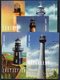 USA 2009 Gulf Lighthouses Set Of 5 Postcards, Ref. 154 - Lighthouses