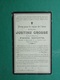 Justine Grosse - Depotte Décédé à Mainvault 1910    (2scans) - Religion & Esotericism