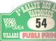 Plaque De Rallye, 3 E Rallye Des Alpes Vaudoises, 1984,Villars , Suisse , 3 Scans , N° 54, Frais Fr 4.75 E - Plaques De Rallye
