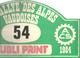 Plaque De Rallye, 3 E Rallye Des Alpes Vaudoises, 1984,Villars , Suisse , 3 Scans , N° 54, Frais Fr 4.75 E - Plaques De Rallye