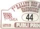 Plaque De Rallye, 7 E Rallye Des Alpes Vaudoises, 1988, LEYSIN , Suisse , 3 Scans , N° 44, Frais Fr 4.75 E - Placas De Rally