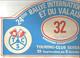 Plaque De Rallye, 24 E Rallye International Du Vin Et Du Valais , Suisse,1983 , 3 Scans , N° 32, Frais Fr 4.75 E - Plaques De Rallye