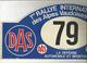 Plaque De Rallye, 1 Er Rallye International Des Alpes Vaudoises , Suisse,1982 , 2 Scans , N° 79, Frais Fr 4.75 E - Targhe Rallye