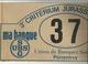 Plaque De Rallye, 3e Criterium Jurassien 1980 , 2 Scans , N° 37,union Des Banques Suisses Porrentruy, Frais Fr 4.75 E - Rallyeschilder