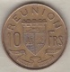 ILE DE LA REUNION. 10 FRANCS 1962 - Reunion