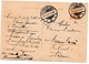 Entier Postal Surcharge 40 Centimes Luxembourg Gare Pour Cambrai - Enteros Postales