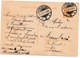 Entier Postal Surcharge 40 Centimes Luxembourg Gare Pour Cambrai - Stamped Stationery