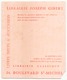 Buvard 20 X 16 Cm " Librairie Joseph Gibert " Librairie Classique ( Pliures, Taches, Manque Coin Bas Droit ) - Papeterie