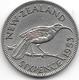 *new Zealand 6 Pence 1953 Km 26.1  Xf - Nouvelle-Zélande