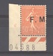 06817  -  France  -  FM  :  Yv   6a  **  Variété : Sans Point Après Le M - Timbres De Franchise Militaire