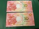 MACAO  New  Commemorative Set 2 X 10 Patacas  Year Of The  Pig Issue   1.1.2019 - Macao