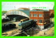 GARES - NEW YORK CENTRAL STATION, ROCHESTER, NY - ANIMATED -  TRAVEL IN 1908 - SOUVENIR POST CARD CO - - Gares - Avec Trains
