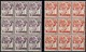 1925 Lutte Contre La Tuberculose, Série Michel:157-160, Feuilles à 9 Timbres, Neuf (4scans) - Neufs