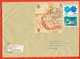 Poland 1994.Minerals. Amber. Registered Envelope Really Passed The Mail. Block And Stamp From Block. - Covers & Documents