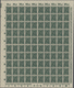 Deutsches Reich - Inflation: 1922, Posthorn 4 Mark Dunkelgrün, WZ 2 UNGEZÄHNT Im Kompletten 100-er B - Unused Stamps