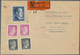 Deutsches Reich - 3. Reich: 1942/1945, Hitler-Dauerserie, Partie Von 13 Briefen/Karten (davon Sieben - Used Stamps