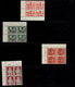 Bundesrepublik Und Berlin: 1949/2000, Umfangreicher Postfrischer Bestand Eckrand-Viererblocks Bundes - Collections