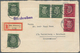 Delcampe - Berlin: 1949/56, Nette Partie Von 8 Belegen, Teils FDC, Darunter 113-15 FDC, 123/125/132 FDC, 116 FD - Oblitérés