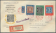 Delcampe - Berlin: 1949/56, Nette Partie Von 8 Belegen, Teils FDC, Darunter 113-15 FDC, 123/125/132 FDC, 116 FD - Used Stamps