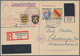 Französische Zone: 1945/1947, Interessante Sammlung Barfrankaturen Und Aufbrauchs-Ganzsachenkarten M - Sonstige & Ohne Zuordnung