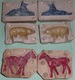 Lot 3 Anciens Moules En Grès Pour Figurines, Animaux Années 1920's-40's FB Paris - Horses