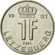 Monnaie, Luxembourg, Jean, Franc, 1991, TTB, Nickel Plated Steel, KM:63 - Luxembourg