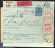 TRENCSÉN 1912. Csomagszállító Háromszínű Bérmentesítéssel Stubnyafürdőre Küldve  /  TRENCSÉN 1912 Parcel Postcard 3 Colo - Used Stamps