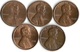 Lot 5 Pièces De Monnaie    1 Cent - Lots