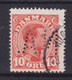 Denmark Perfin Perforé Lochung (N04) 'N.A.' Nordisk Automobil- Og Transportforsikring, København Chr. X Stamp (2 Scans) - Variedades Y Curiosidades