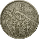 Monnaie, Espagne, Caudillo And Regent, 5 Pesetas, 1957, TB+, Copper-nickel - 5 Pesetas