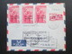 Syrien 1960 Air Mail / Luftpost Brief Arab Bank Ltd. Aleppo Marken Mit Aufdruck Arab Mothers Day. Visit The Int. Fair - Syrien