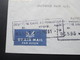 Syrien / UAR 1961 Air Mail / Luftpost Societe De Banques Reunies S.A.S. Damas. Marke Als 8er Block - Siria