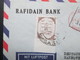 Irak / Iraq 1967 Air Mail / Luftpost Rafidan Bank. Roter Freistempel Baghdad. Marke Als Randstück / Oberrand - Iraq