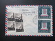Delcampe - Ägypten / UAR 1964 Air Mail / Luftpost Mit 9 Marken / Schöne Frankatur Und Interessante Stempel!! - Storia Postale