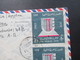 Delcampe - Ägypten / UAR 1964 Air Mail / Luftpost Mit 9 Marken / Schöne Frankatur Und Interessante Stempel!! - Covers & Documents